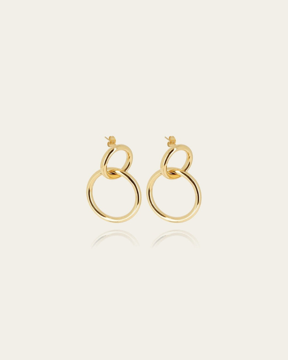 Boucles d'oreilles Adigo (Acier doré)
