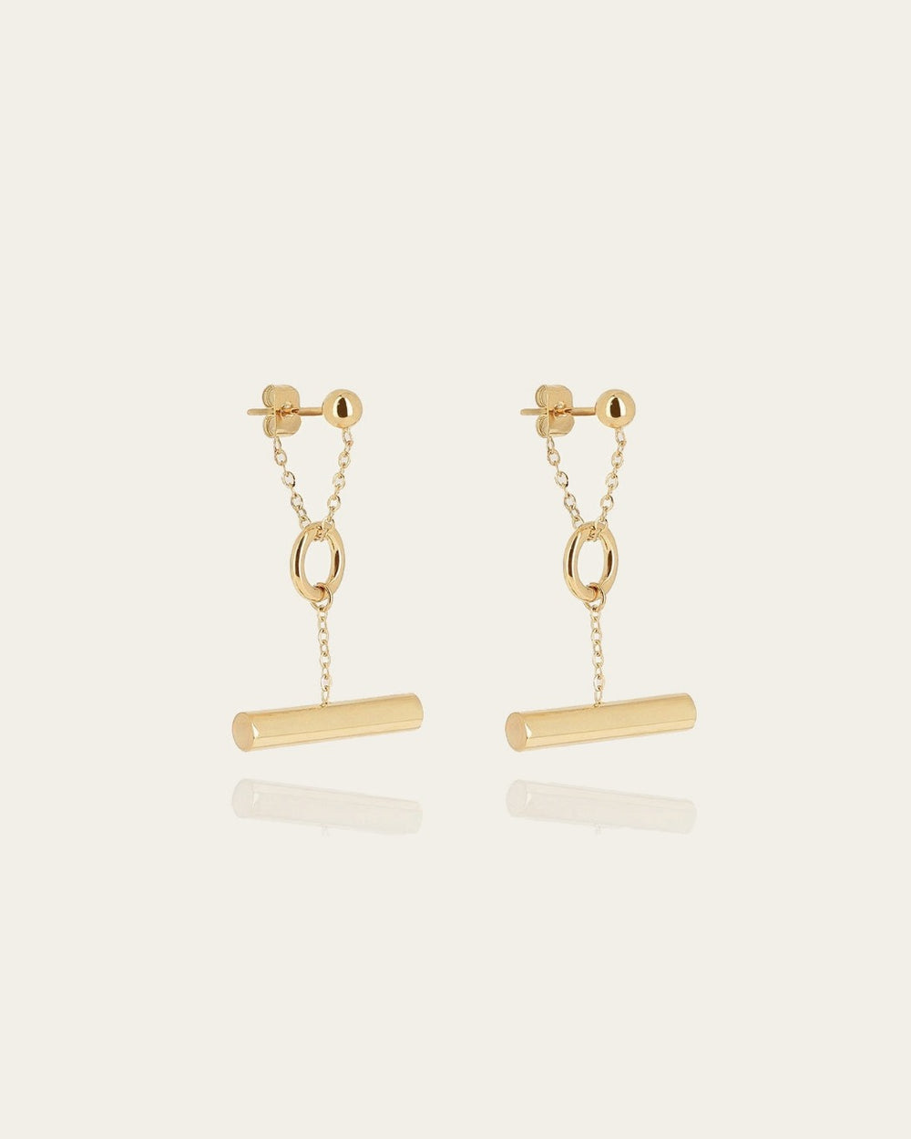 Boucles d'oreilles Furio (Acier doré)