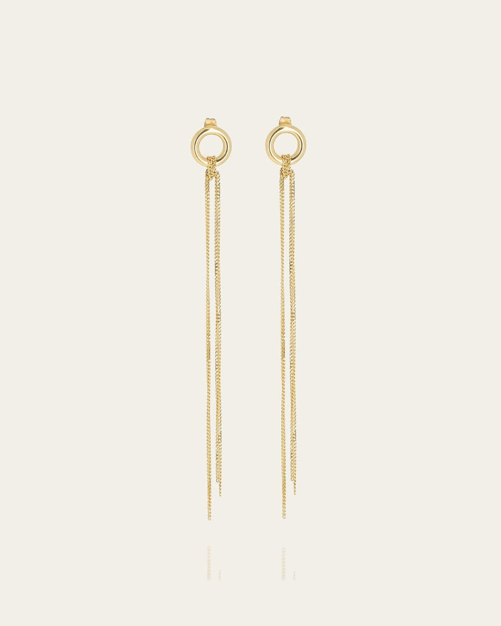 Boucles d'oreilles Harui (Acier doré)