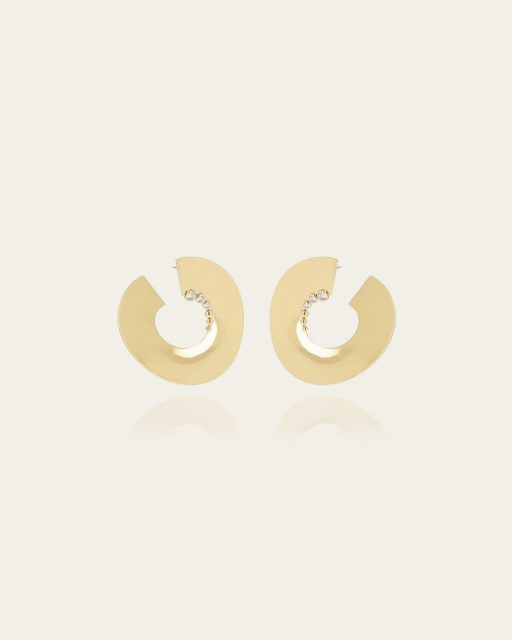Boucles d'oreilles Sanji (Acier doré)