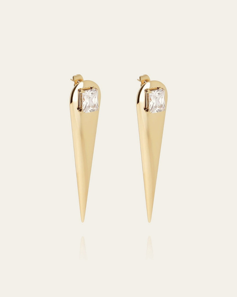 Boucles d'oreilles Phileas (Acier doré)