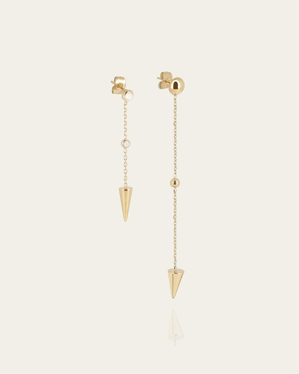 Boucles d'oreilles Moka (Acier doré)