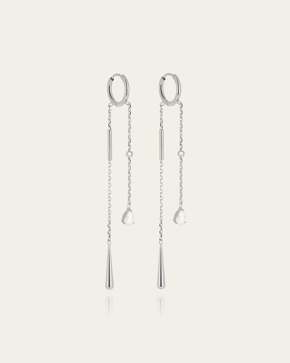 Boucles d'oreilles Orlya (Acier)