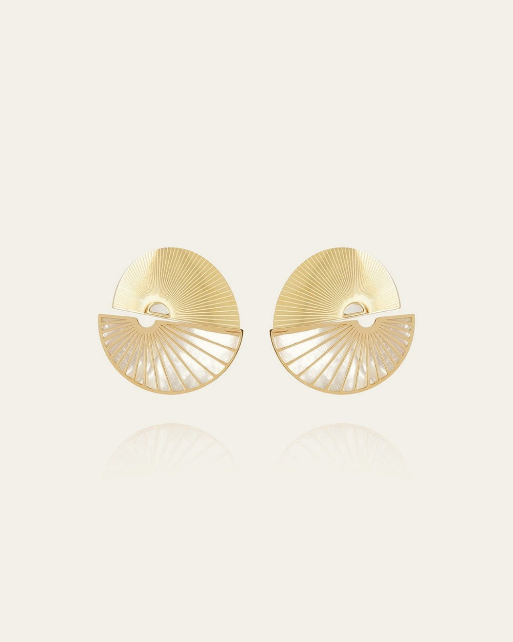 Boucles d'oreilles Mirage (Acier doré)