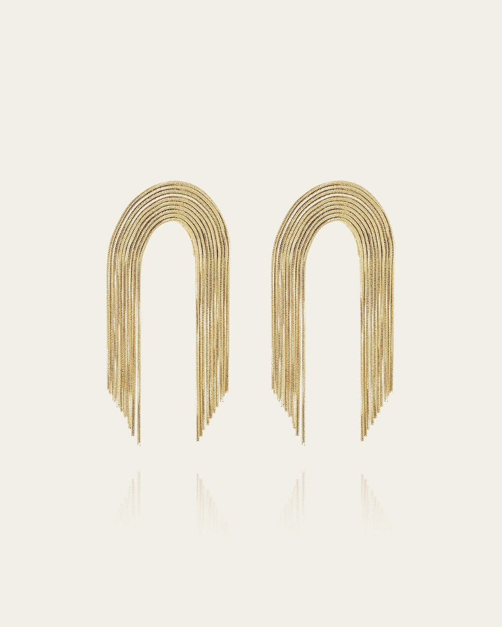 Boucles d'oreilles Giave (Acier doré)