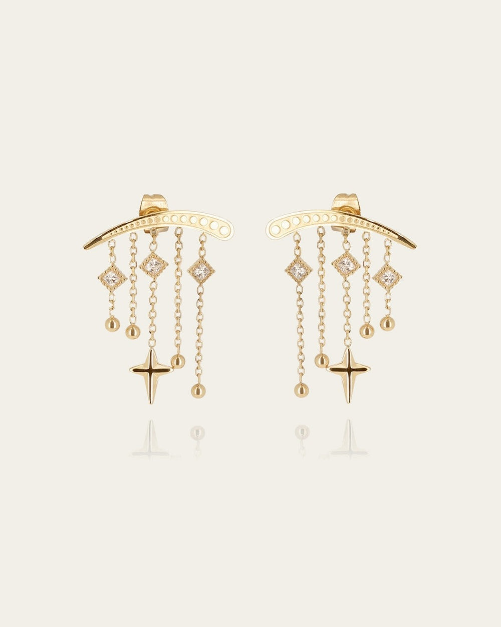 Cutro Earrings (Gold-plated steel)