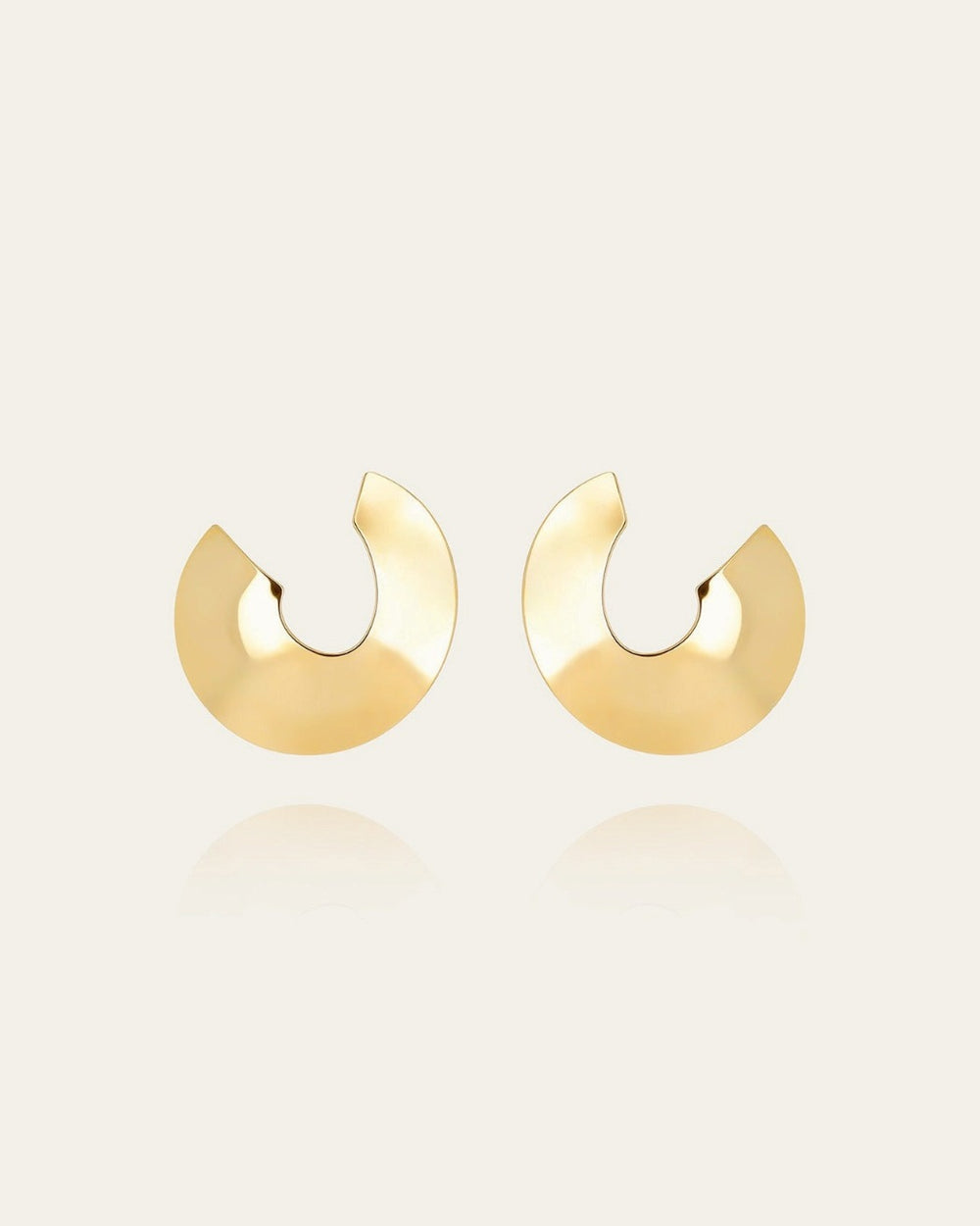Boucles d'oreilles Albuq (Acier doré)