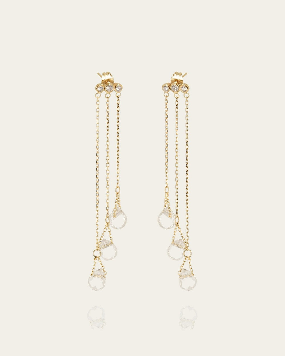 Aurésia Earrings (Gold-Plated Steel)