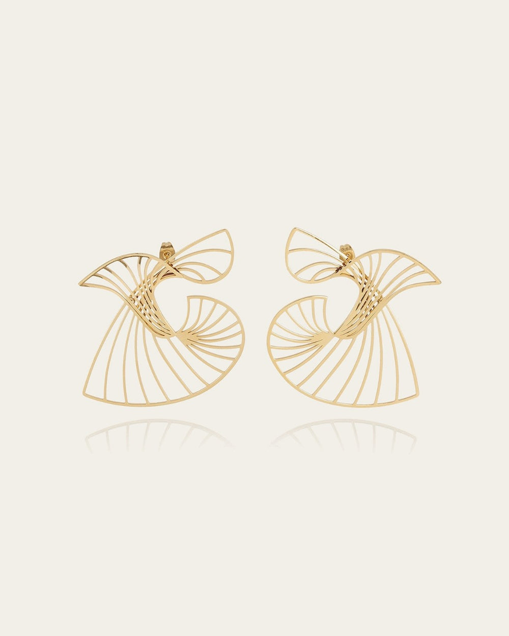 Boucles d'oreilles Auralis (Acier doré)