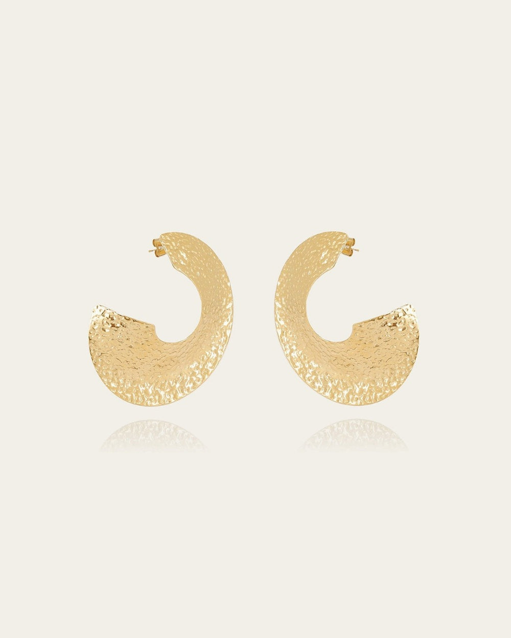 Boucles d'oreilles Iri (Acier doré)