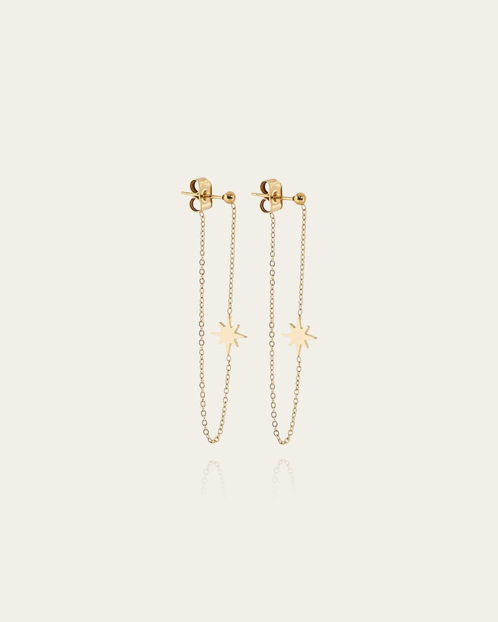 Boucles d'oreilles South Sea (Acier doré)