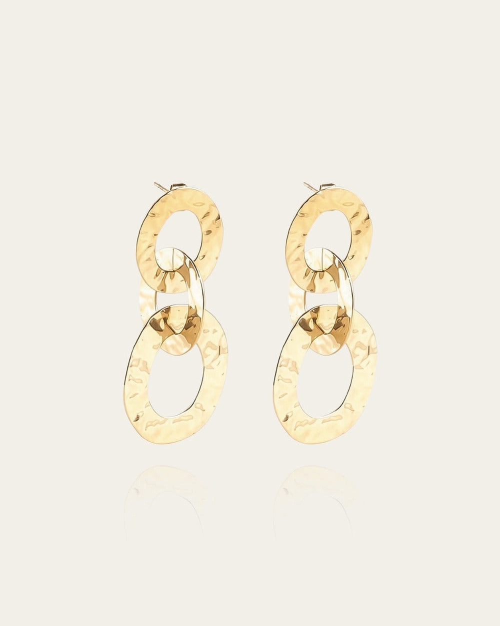 Boucles d'oreilles Rudy (Acier doré)