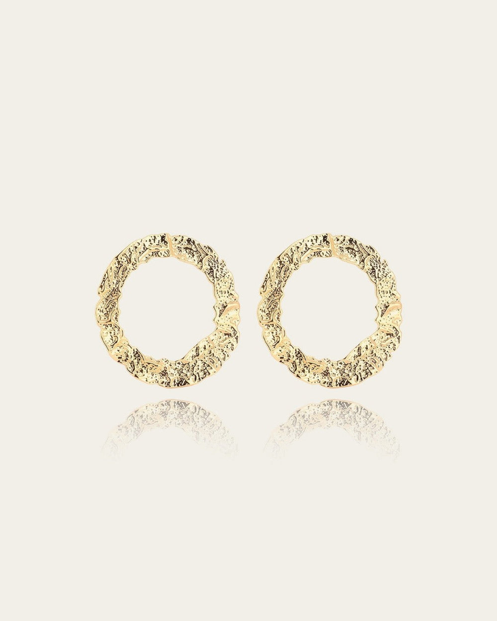 Boucles d'oreilles Gate (Acier doré)