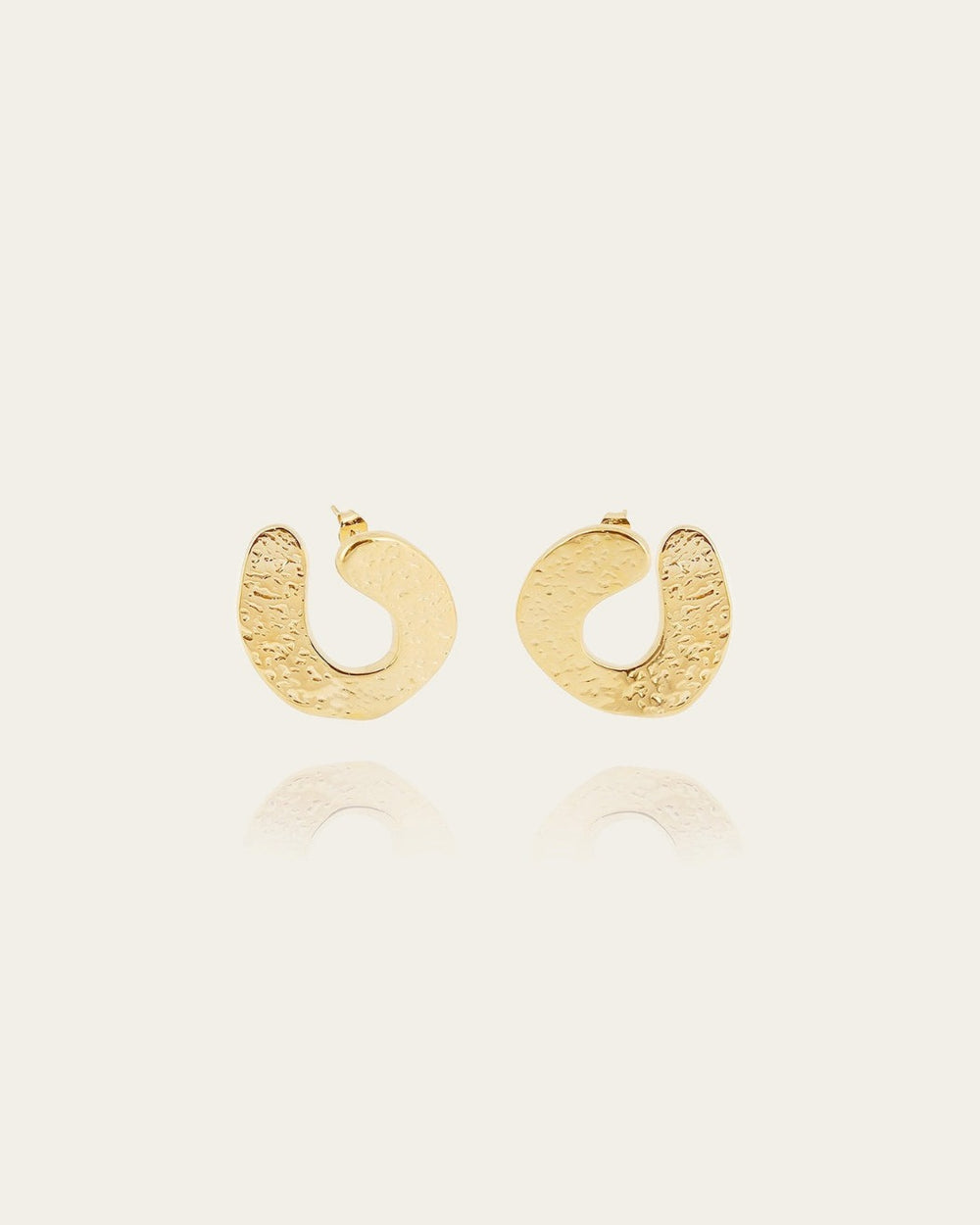Boucles d'oreilles Brio (Acier doré)