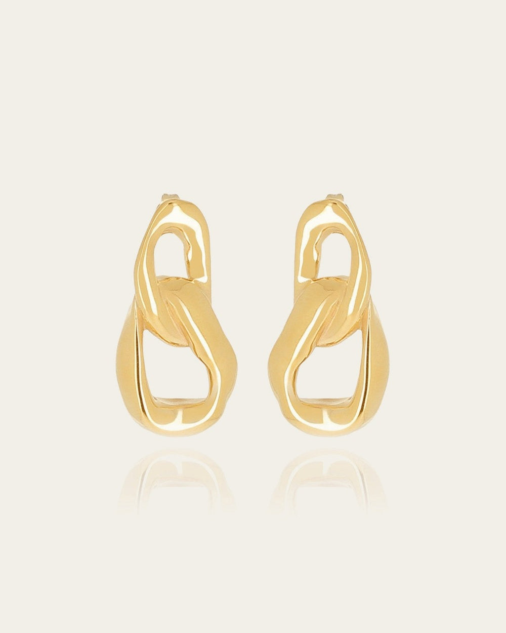 Boucles d'oreilles Emon (Acier doré)