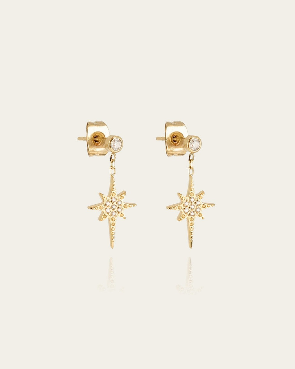 Boucles d'oreilles Dresden (Acier doré)