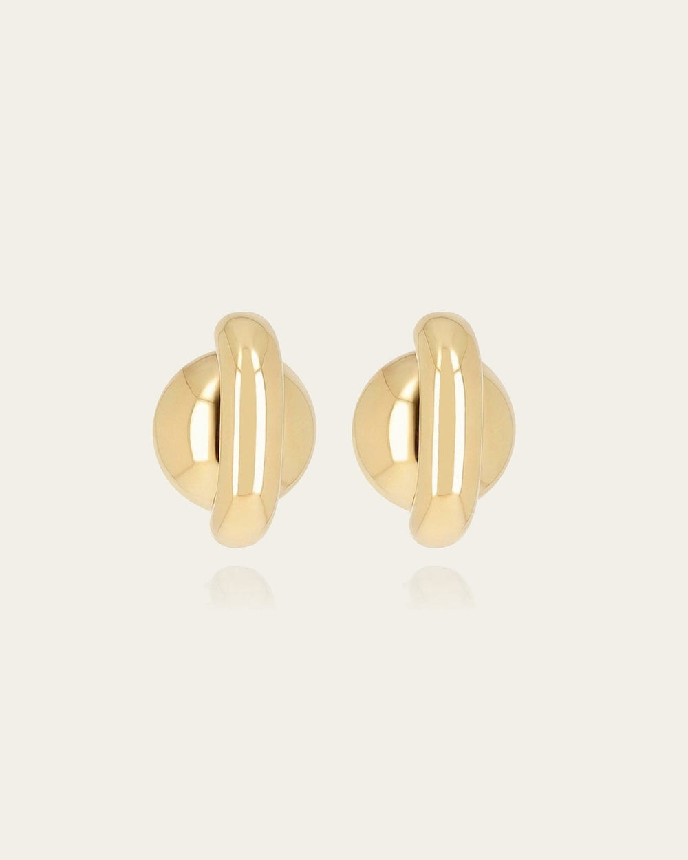 Boucles d'oreilles Frost (Acier doré)