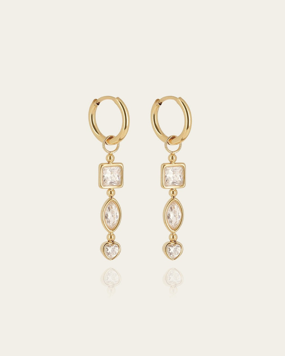 Ugento Earrings (Gold-plated steel)