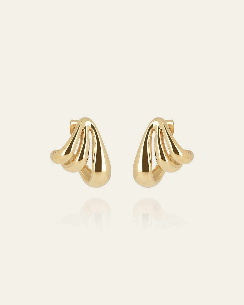 Boucles d'oreilles Biasi (Acier doré)
