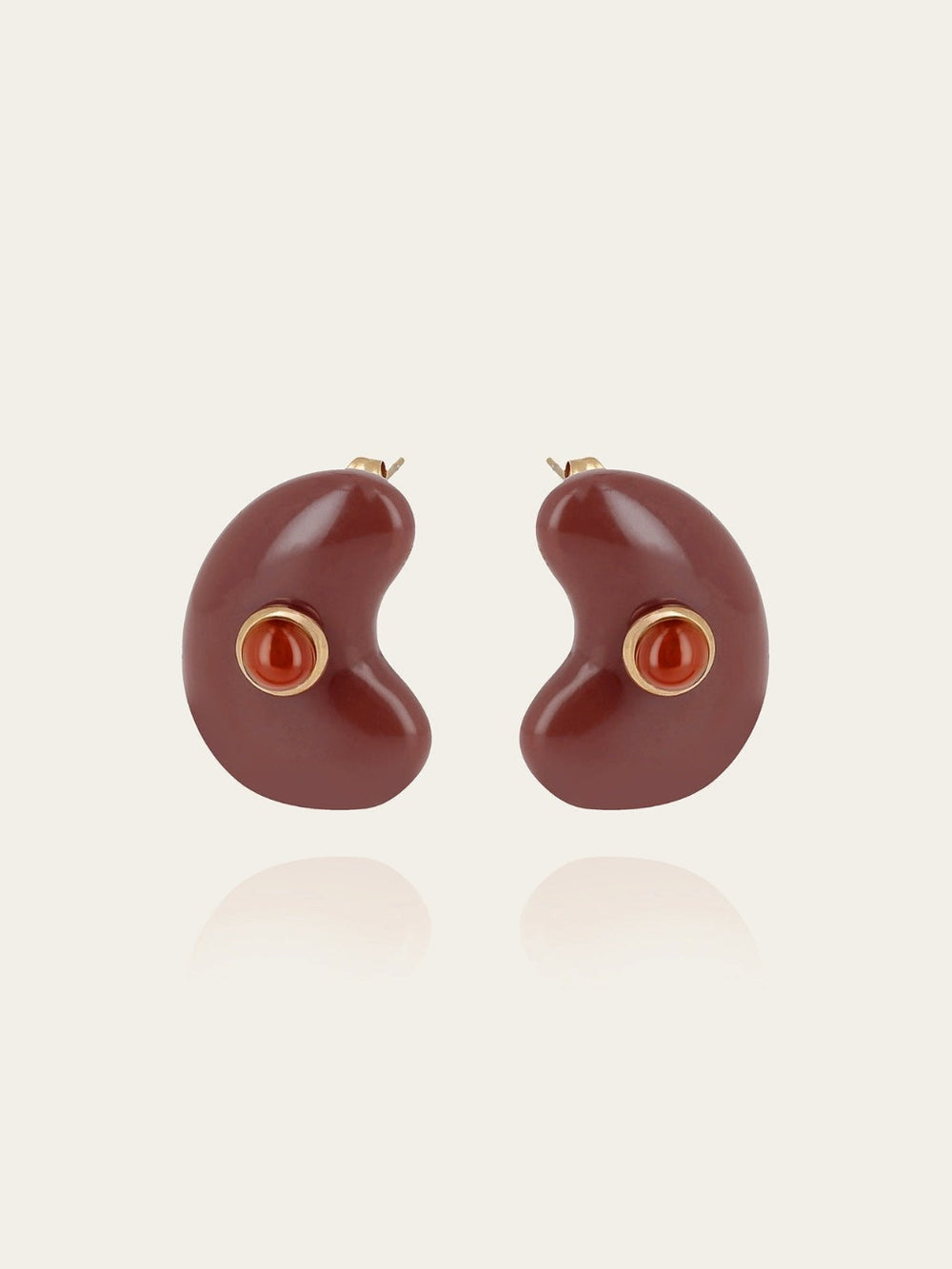Boucles d'oreilles Sépia