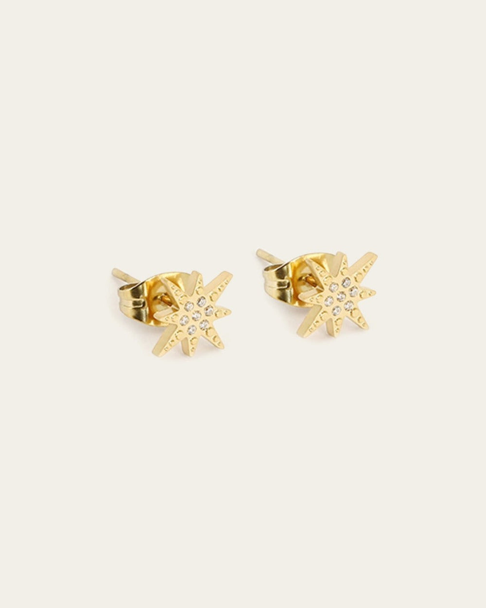 Isaac Stud Earrings (Gold-plated steel)