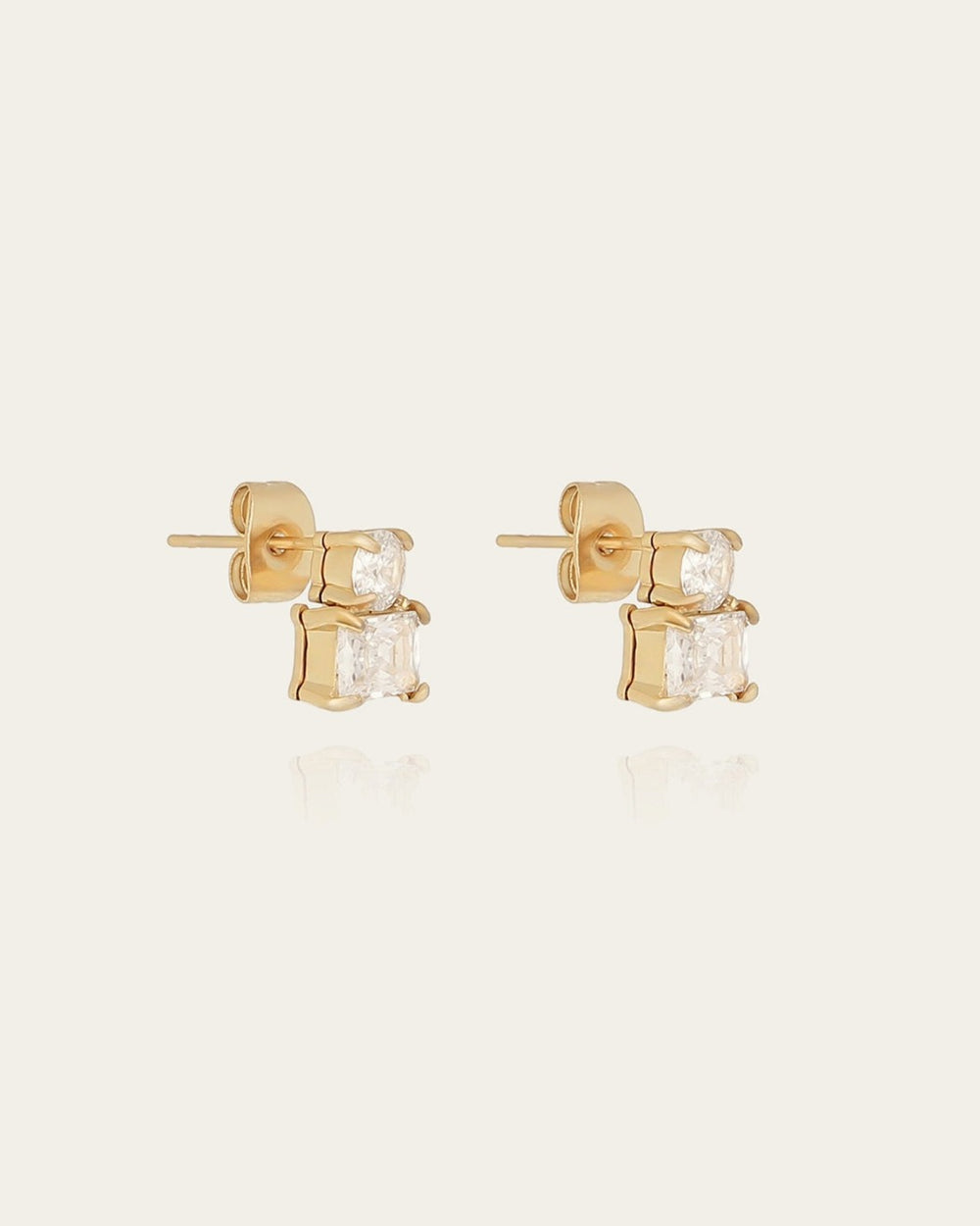 Boucles d'oreilles Enea (Acier doré)