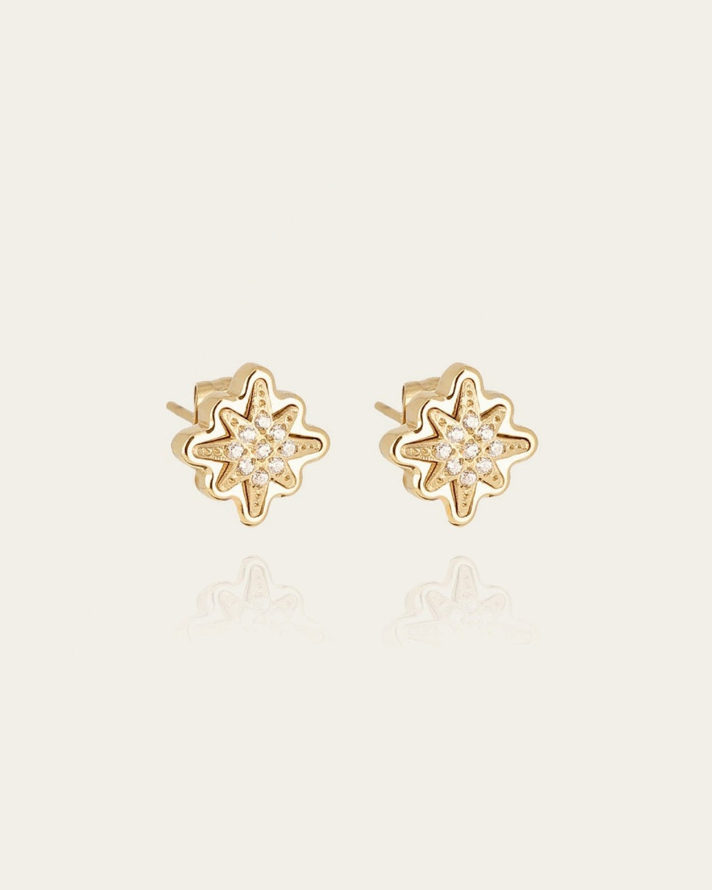 Boucles d'oreilles Acilia (Acier doré)