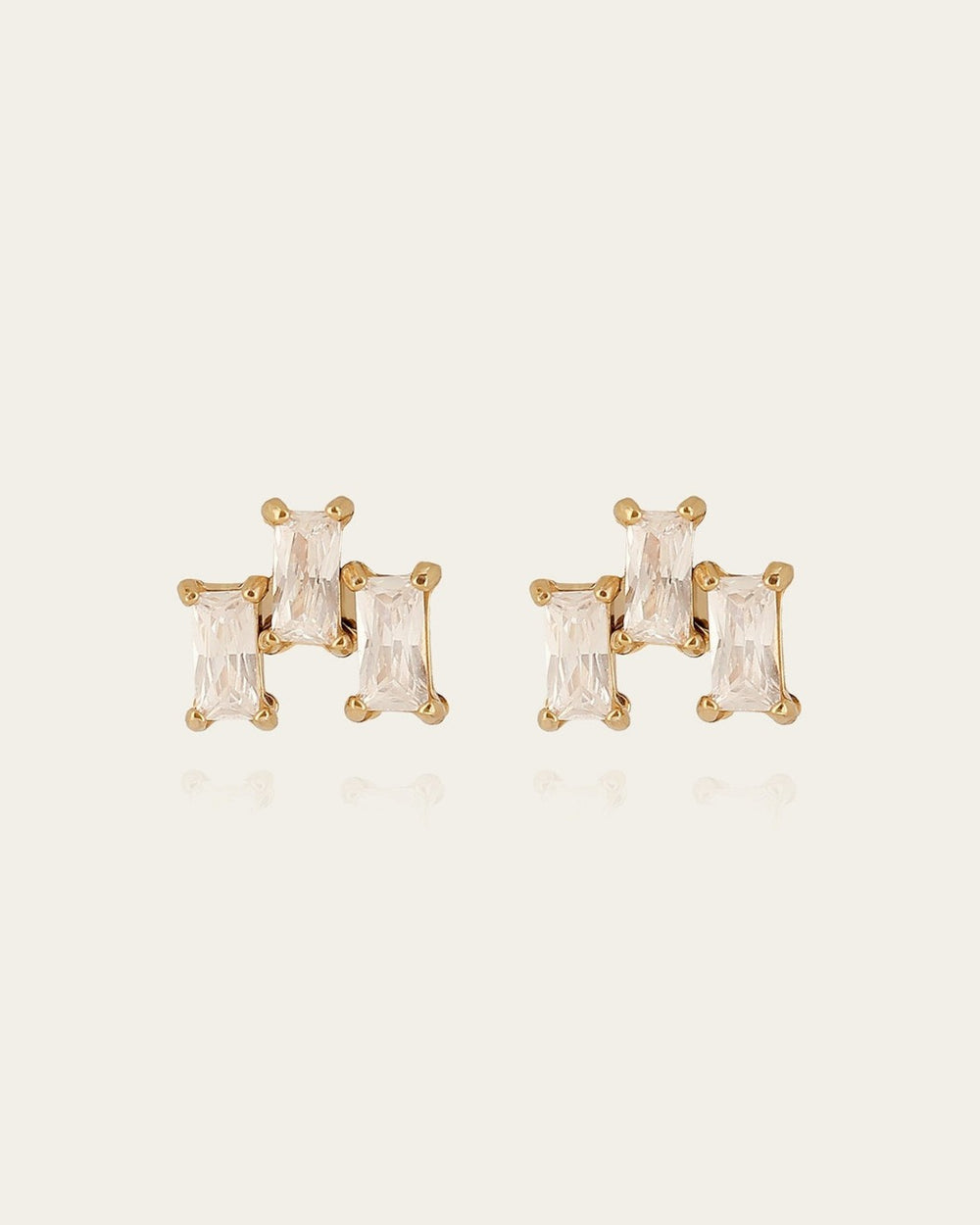 Boucles d'oreilles Maréa (Acier doré)