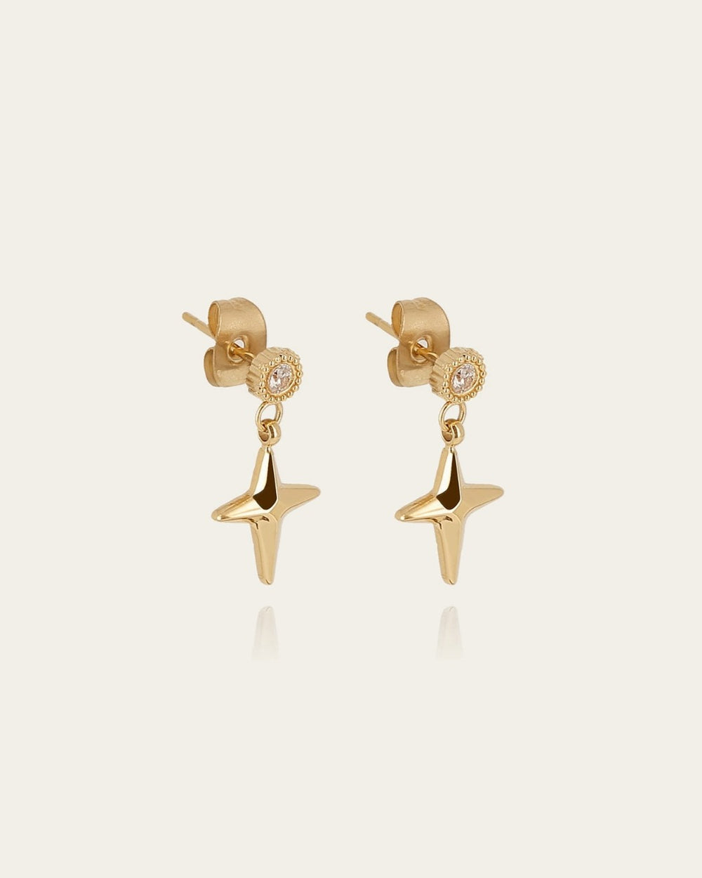 Boucles d'oreilles Paros (Acier doré)
