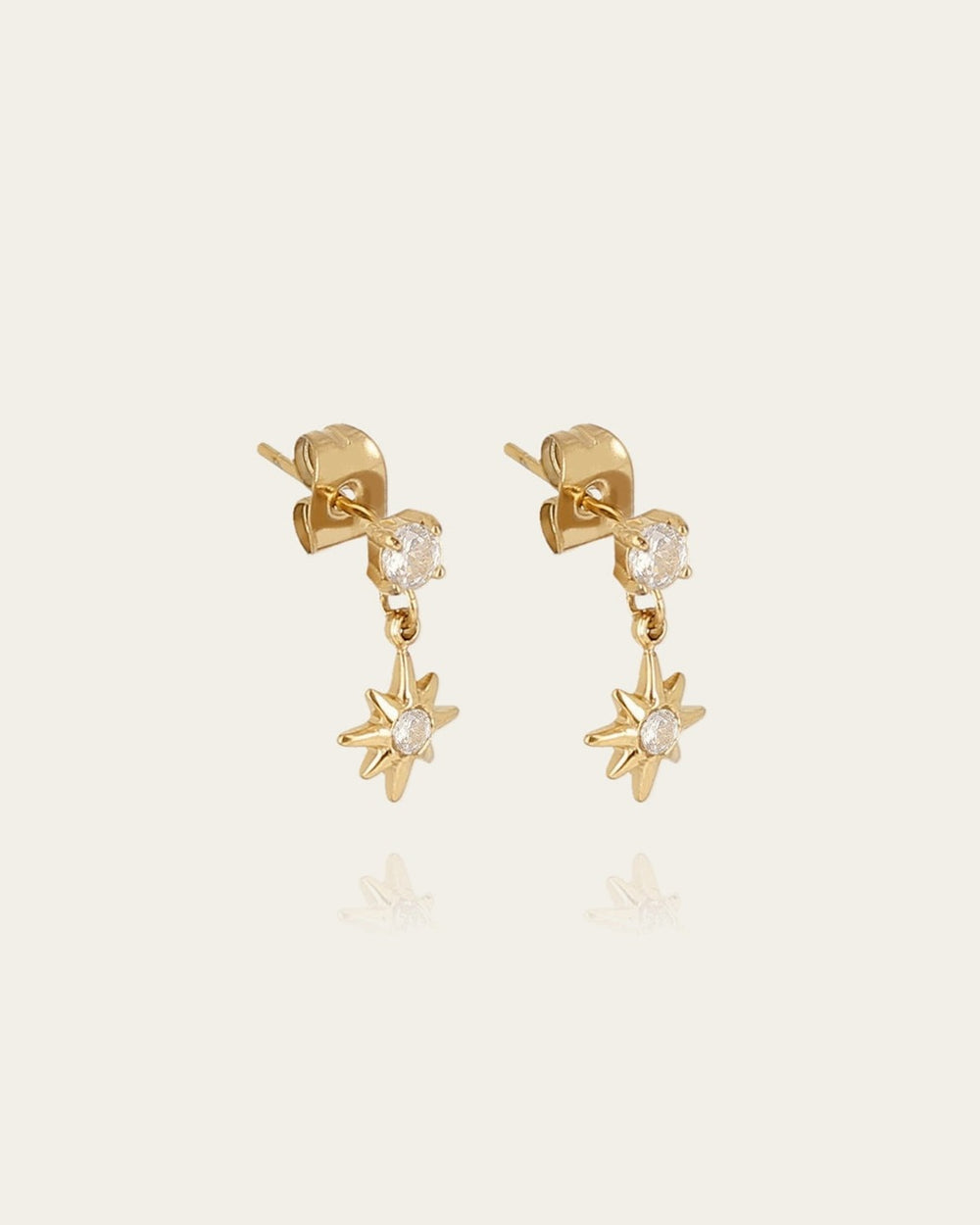 Boucles d'oreilles Elba (Acier doré)