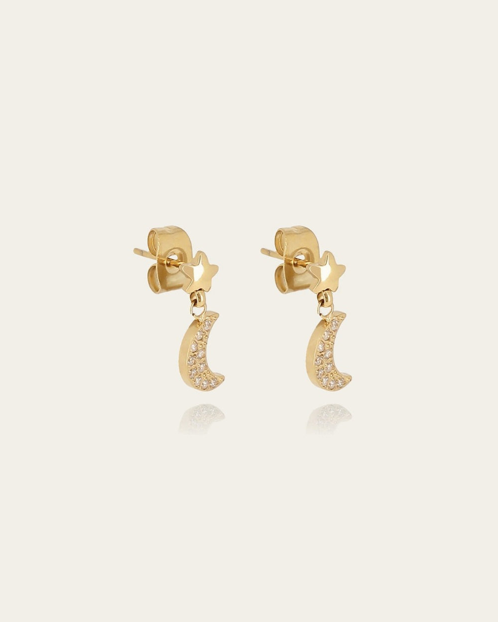 Boucles d'oreilles Ivo (Acier doré)