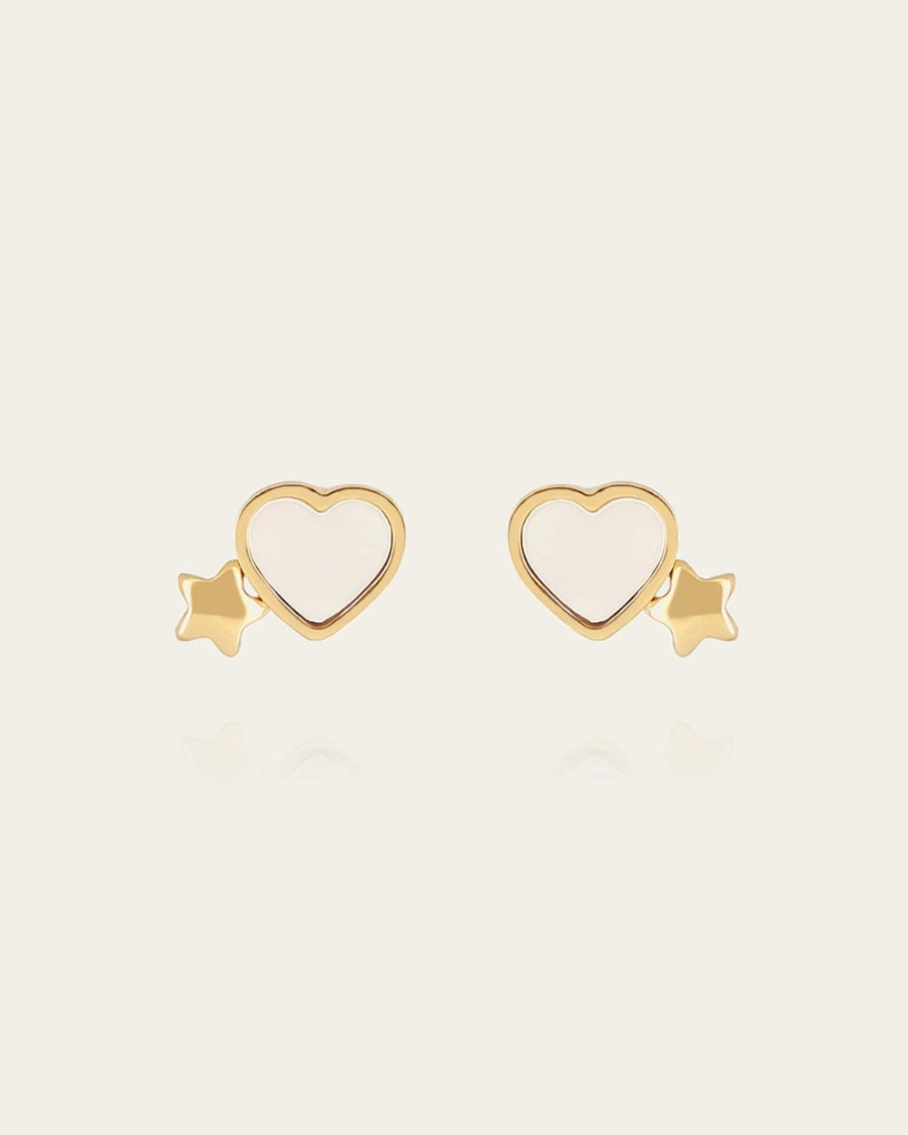 Boucles d'oreilles Elwen (Acier doré)