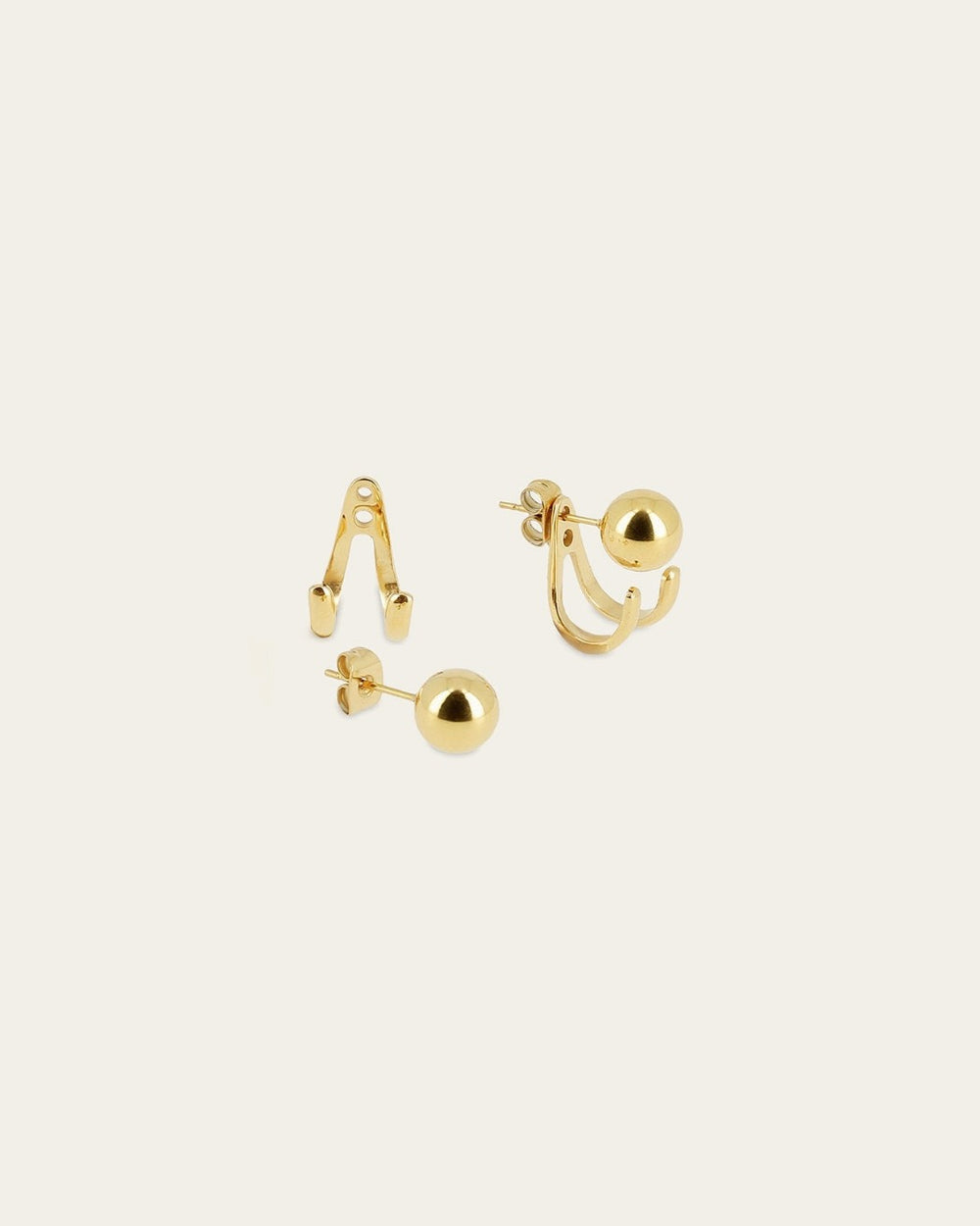 Earrings Jaya (Gold-plated steel)