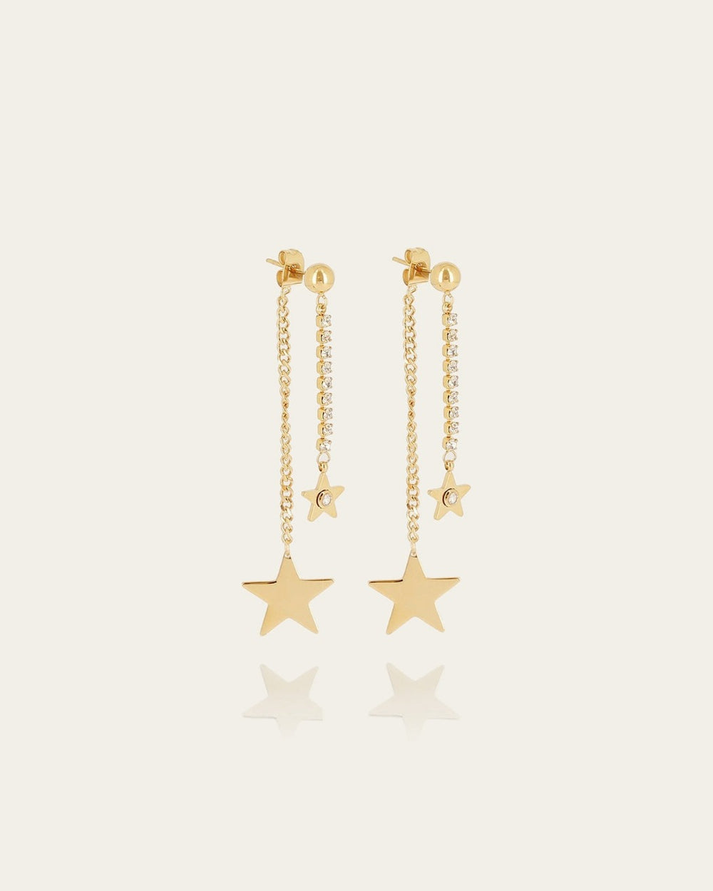 Boucles d'oreilles Algara (Acier doré)