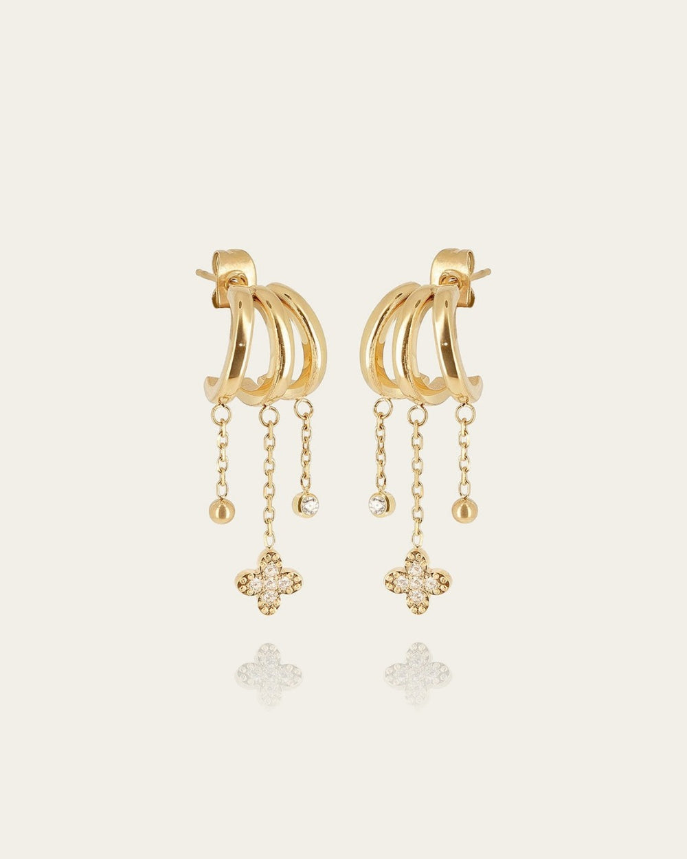 Cristina Earrings (Gold-plated Steel)