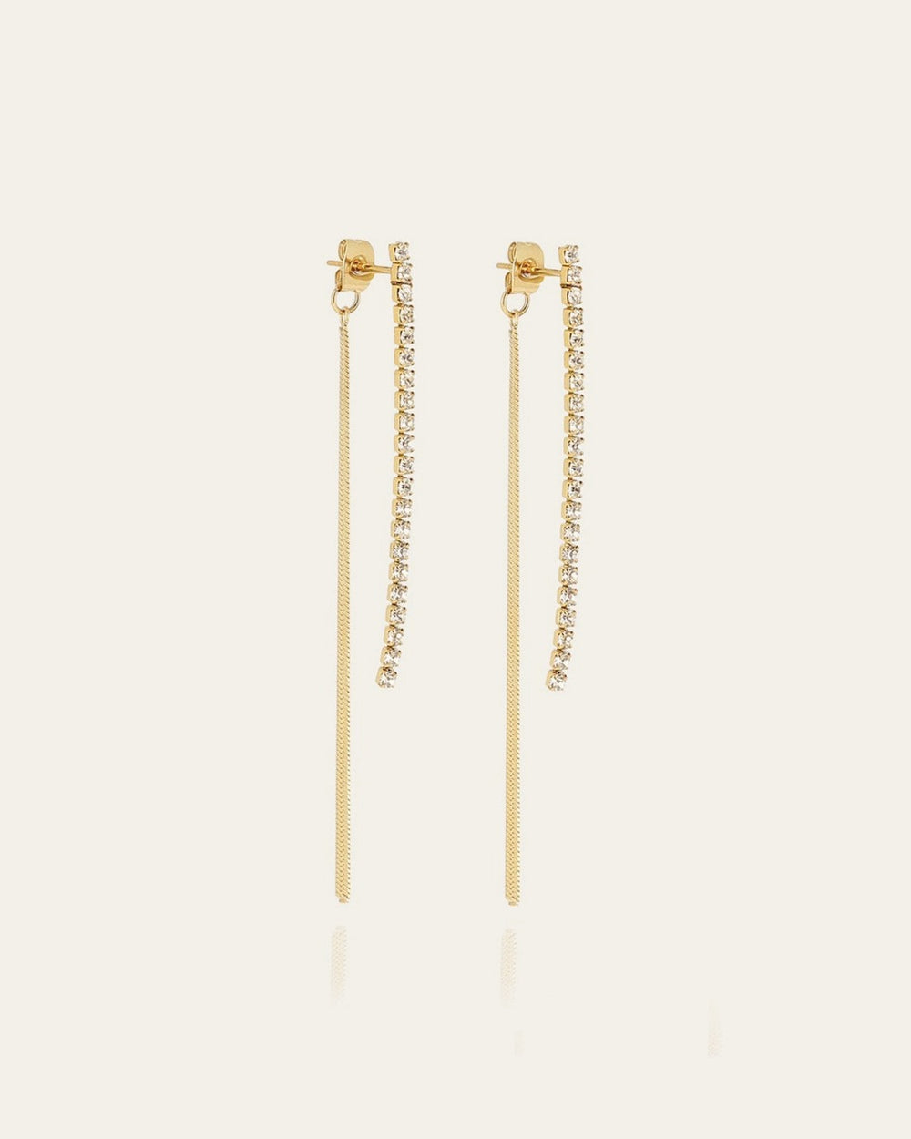 Boucles d'oreilles Akane (Acier doré)