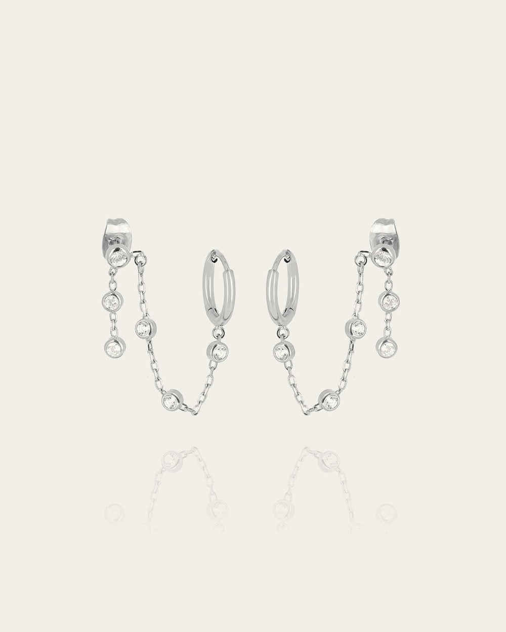 Ageha Earrings (Steel)