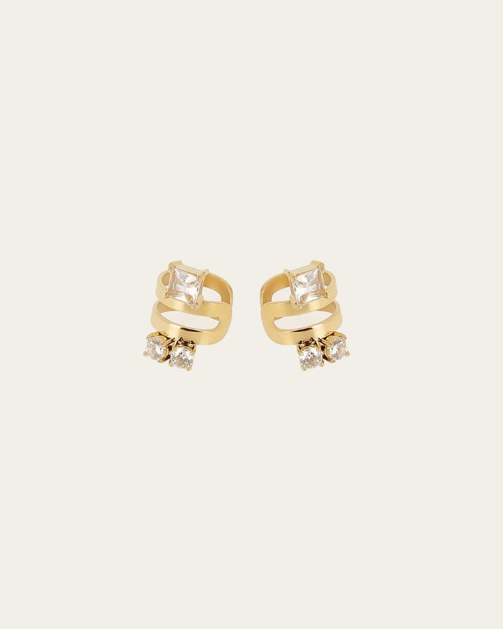 Earcuffs Pio (Acier doré)