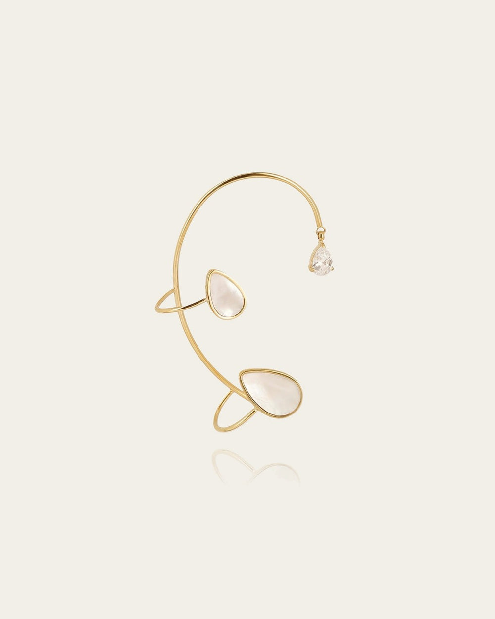 Bijou d'oreille Spinelle (Acier doré)
