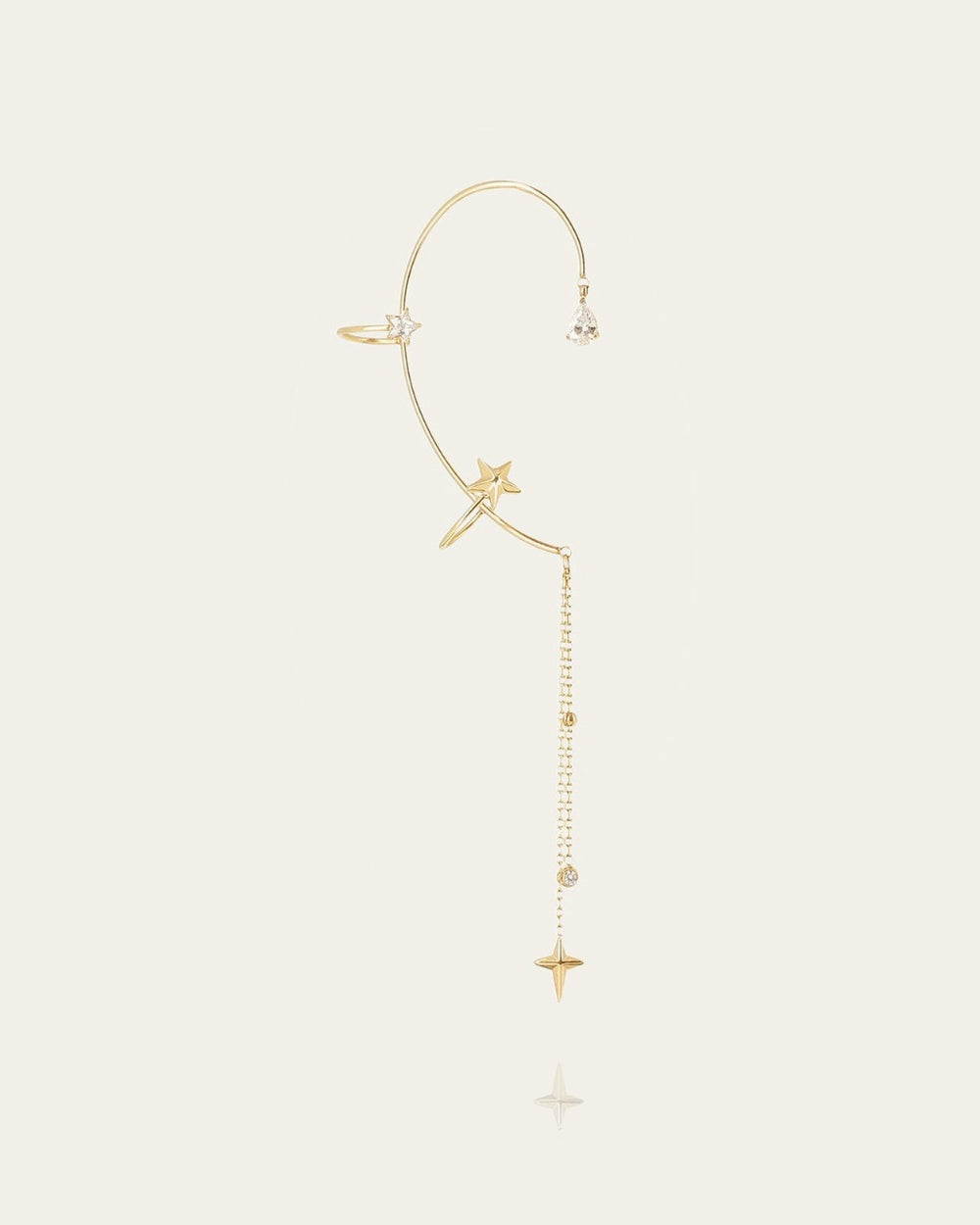 Bijou d'oreille Capella (Acier doré)
