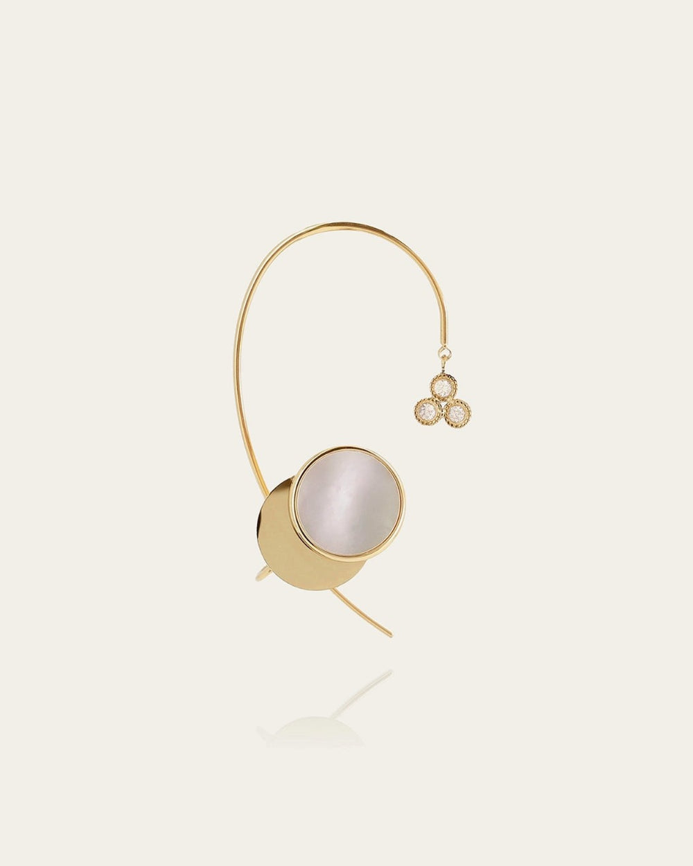 Bijou d'oreille Aro (Acier doré)