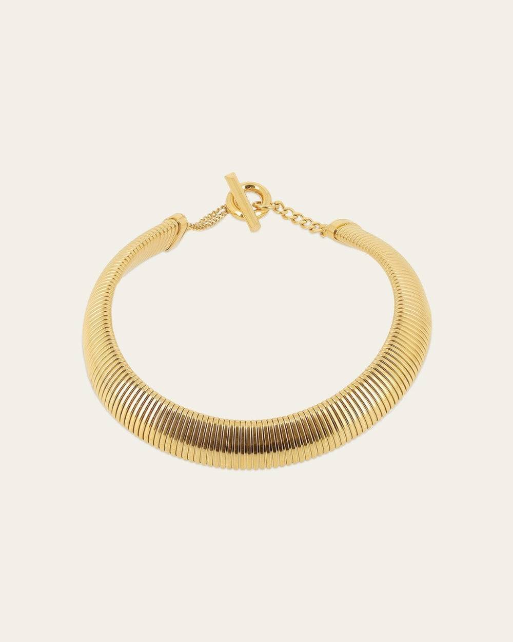 Collier Jonc Lucide (Acier doré)