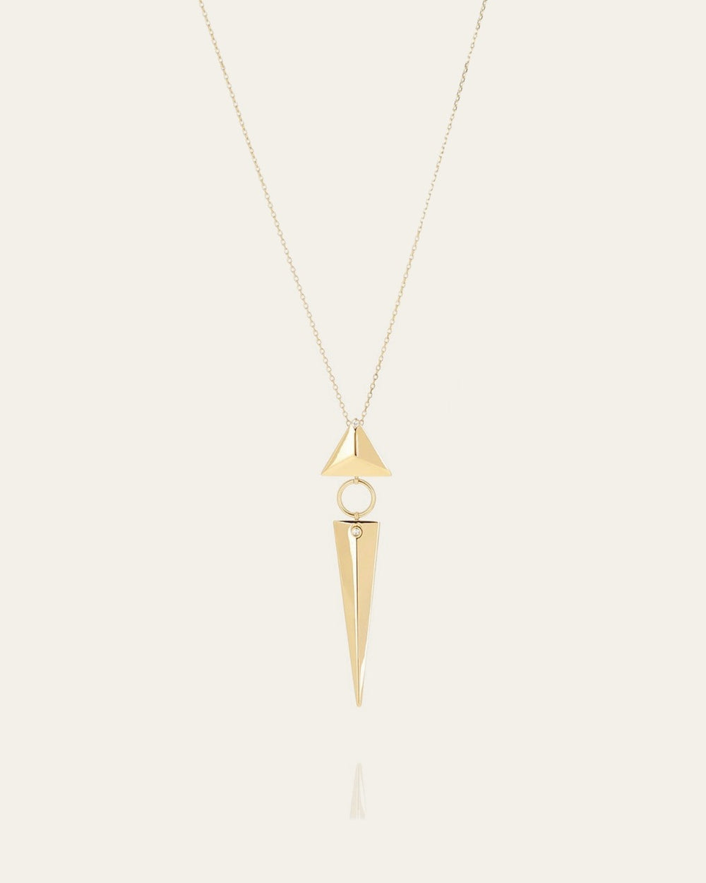 Jabari Long Necklace (Gold-plated Steel)