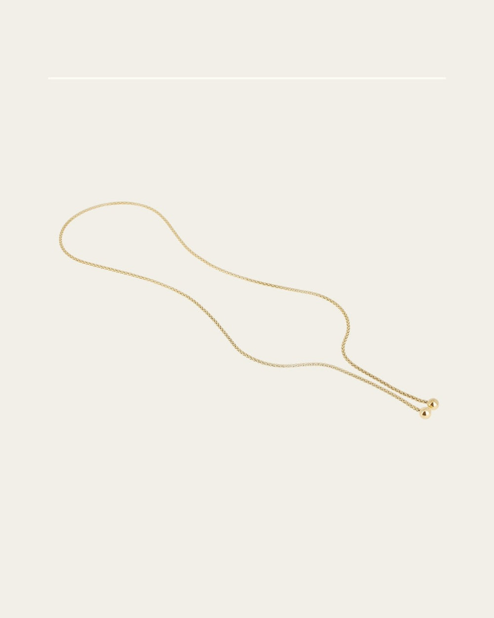 Calysta String Necklace (Gold-plated Steel)