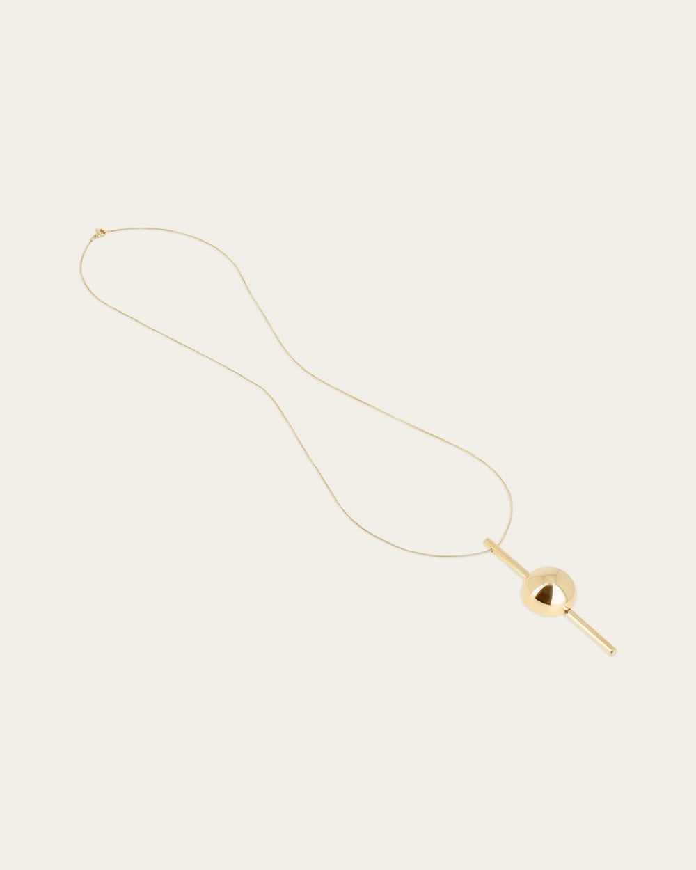 Nélys String Necklace (Gold-plated Steel)