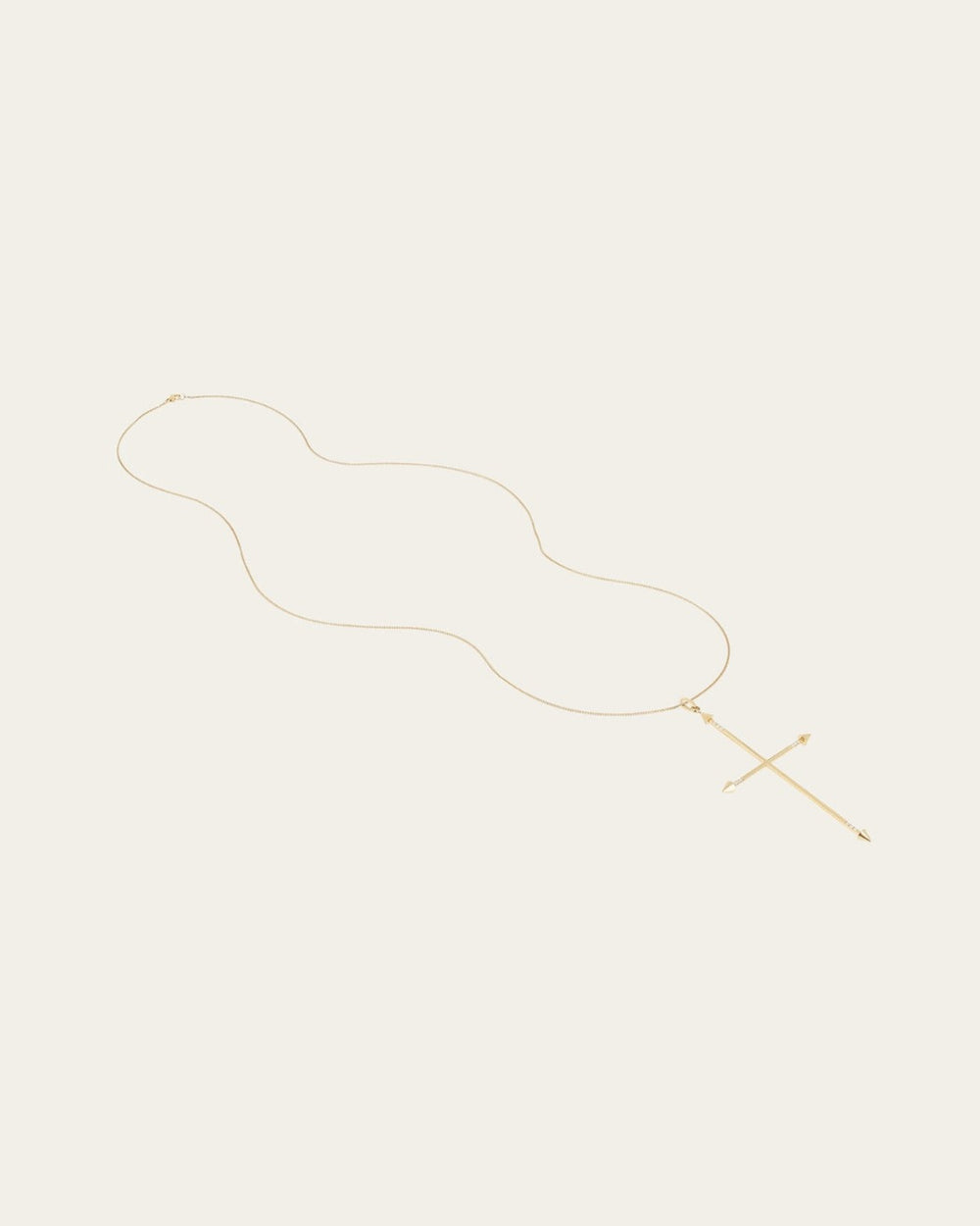 Relic String Necklace (Gold-plated Steel)