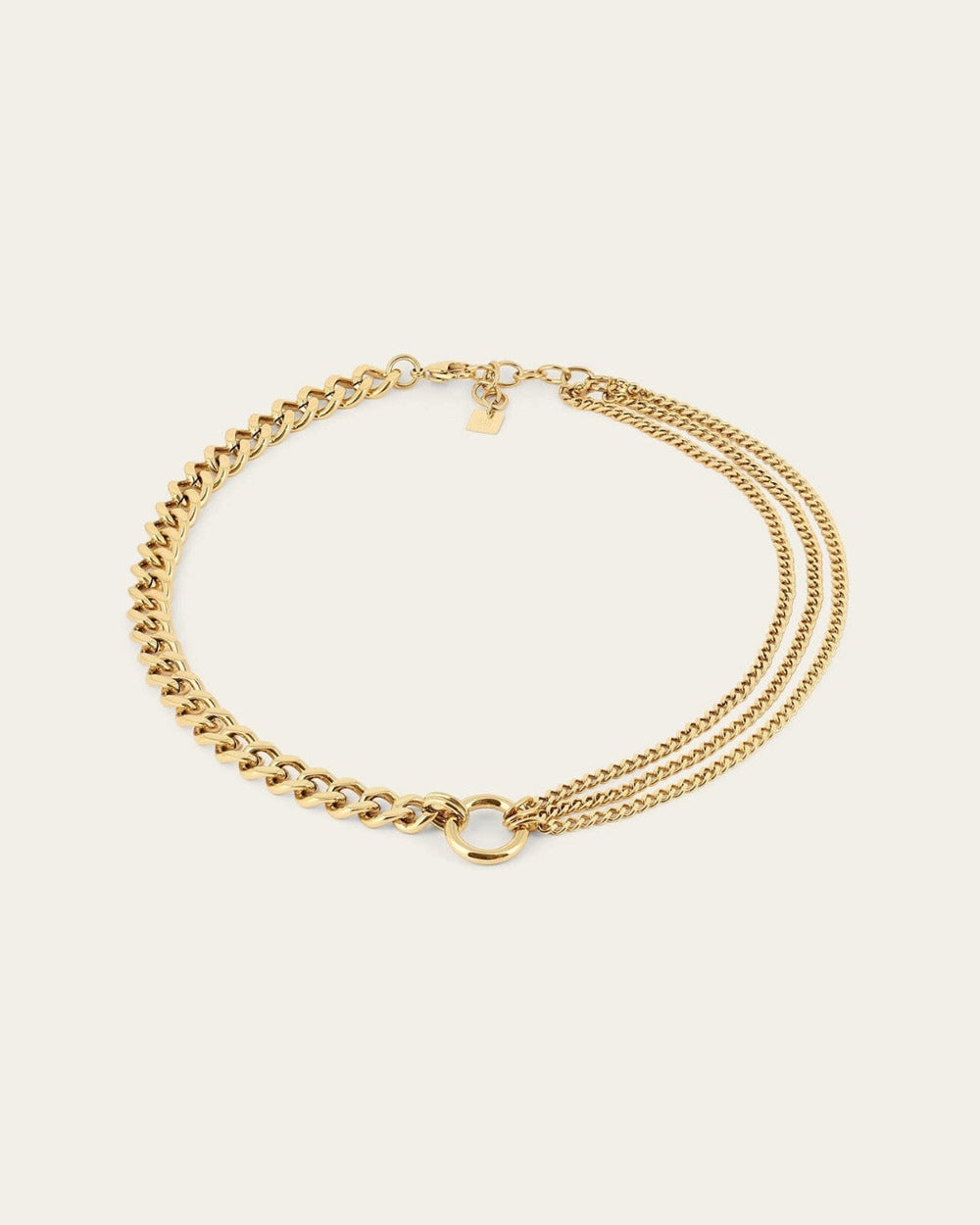 Quatro Necklace (Gold-plated steel)