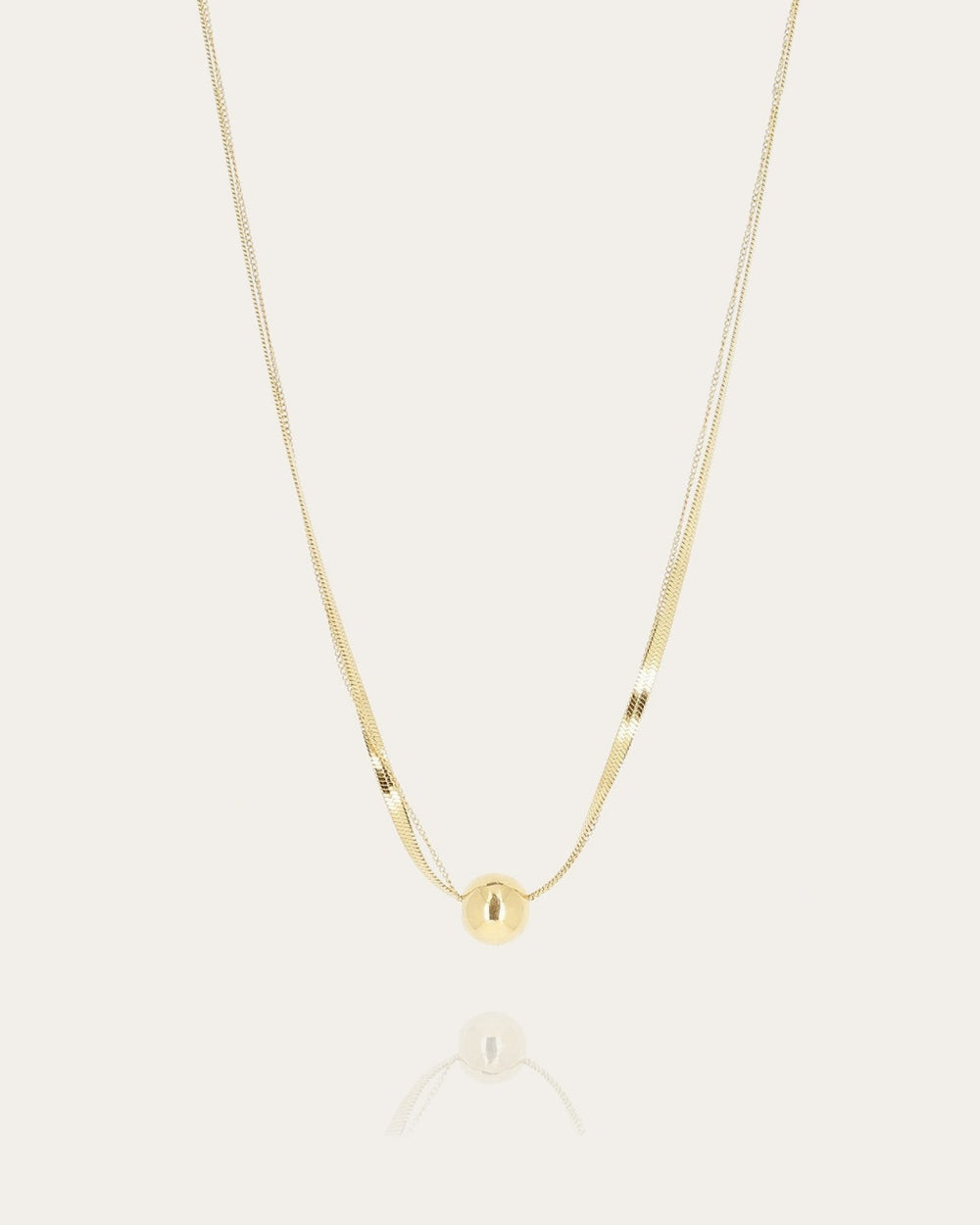 Lugano Necklace (Gold-plated Steel)