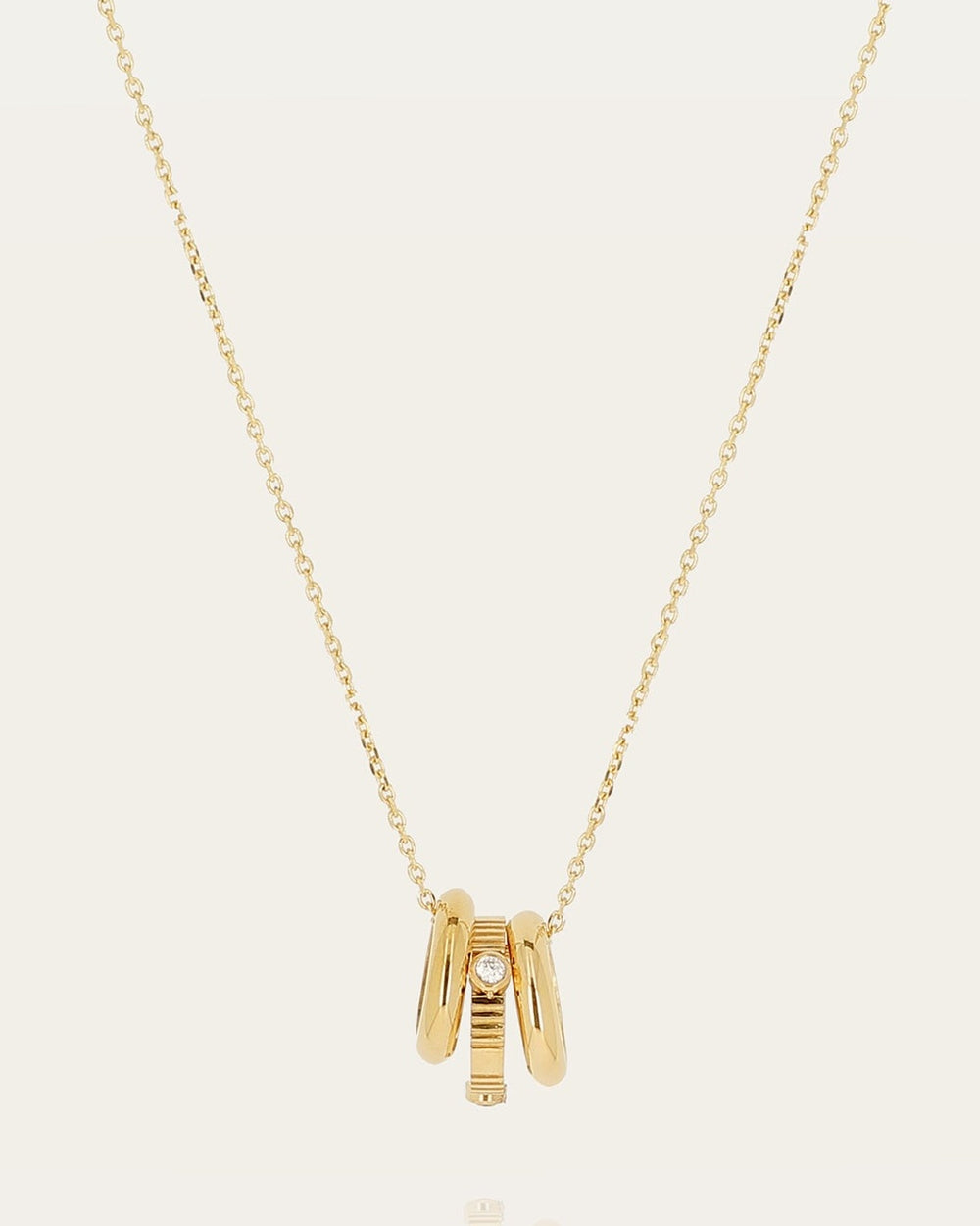 Slalom Necklace (Gold-plated steel)