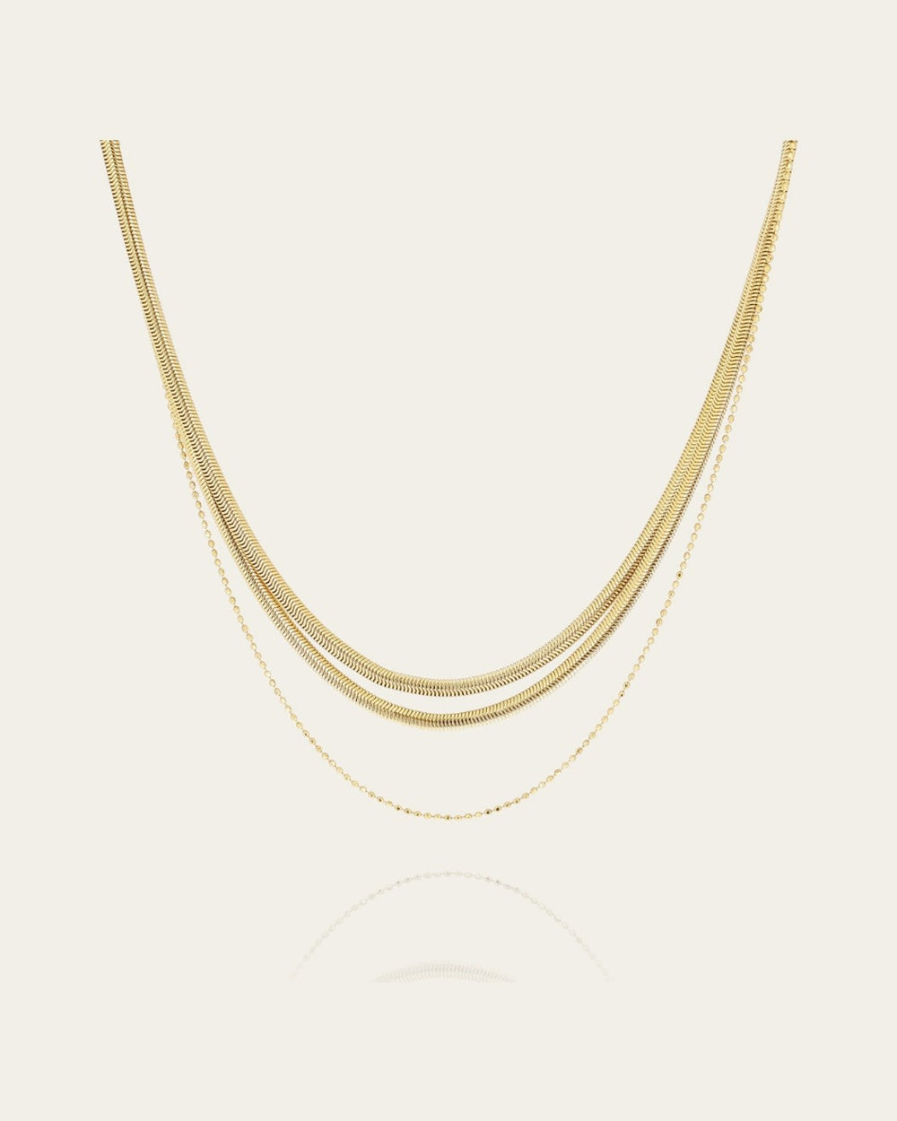 Braided Necklace (Gold-plated steel)